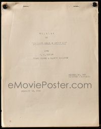 4g684 YOU CAN'T CHEAT AN HONEST MAN 9pg continuity & dialogue script for trailer February 18, 1939