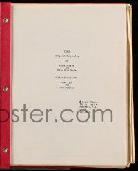4g176 EAST END HUSTLE script '70s screenplay by Frank Vitale & Allan Moyle, working title Cindy!