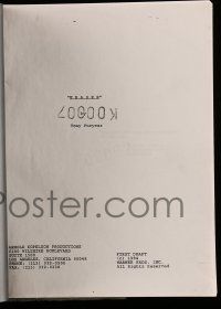 4g190 ERASER first draft script '94 screenplay by Tony Puryear!