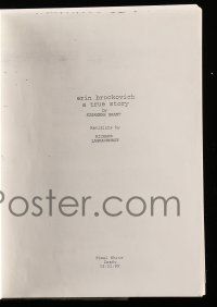 4g191 ERIN BROCKOVICH revised final draft script March 31, 1999, screenplay by Susannah Grant!