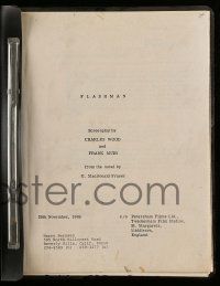 4g220 FLASHMAN English script November 28, 1969, unproduced screenplay by Wood & Muir!
