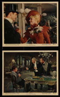 4h063 GIGI 2 color 8x10 stills '58 great images of Louis Jourdan, Maurice Chevalier, Eva Gabor!