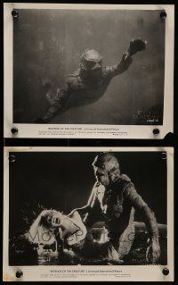 4h990 REVENGE OF THE CREATURE 2 8x10 stills '55 Universal, sexy Lori Nelson, both with the monster!