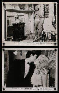 4h789 AGENT 38-24-36 6 8x10 stills '65 sexy Brigitte Bardot, Anthony Perkins, A Ravishing Idiot!