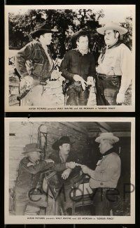4h683 BORDER FENCE 8 8x10 stills '51 cool cowboy western images of Walt Wayne and Mary Nord!
