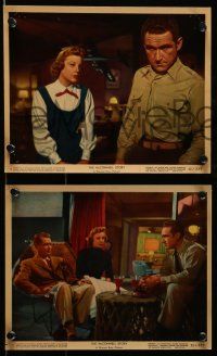 4h036 McCONNELL STORY 5 color 8x10 stills '55 Alan Ladd, pretty June Allyson, James Whitmore!