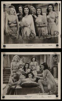 4h957 PRINCESS OF THE NILE 3 8x10 stills '54 great images of sexy Debra Paget and Dona Drake!
