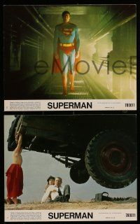 4h059 SUPERMAN 3 8x10 mini LCs '78 Christopher Reeve, Jackie Cooper, Margot Kidder!