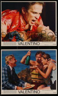 4h051 VALENTINO 4 8x10 mini LCs '77 Rudolph Nureyev as the silent star, Michelle Phillips!