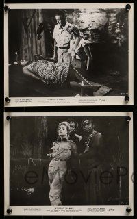 4h868 VOODOO WOMAN 5 8x10 stills '57 Tom Conway, sexy blonde, cool AIP horror images!