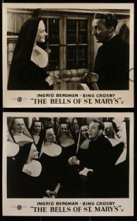 4h680 BELLS OF ST. MARY'S 8 English FOH LCs '46 Bing Crosby, Bergman & Leo McCarey!
