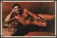 4j762 BURT REYNOLDS 23x35 commercial poster '72 famous Cosmopolitan nude centerfold!