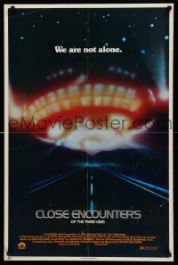 4j774 CLOSE ENCOUNTERS OF THE THIRD KIND 23x35 commercial poster '77 Spielberg classic, UFO facts!