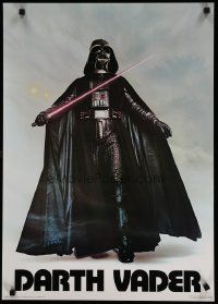 4j778 DARTH VADER commercial poster '77 image of Sith Lord w/ lightsaber activated by Bob Seidemann!