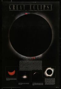 4j801 GREAT ECLIPSE 24x36 commercial poster '91 incredible images of the solar eclipse!