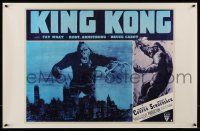 4j811 KING KONG 22x34 commercial poster '83 cool art and image of giant ape, Fay Wray!