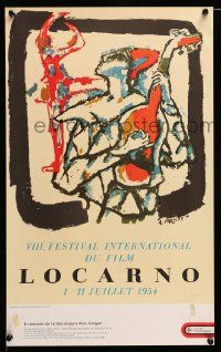 4j819 LOCARNO 14x23 Swiss commercial poster '86 cool arwork by Maler Alois Carigiet!