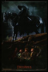 4j822 LORD OF THE RINGS: THE FELLOWSHIP OF THE RING 22x35 commercial poster '01 cast & Nazgul!