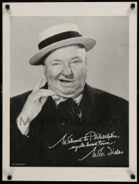 4j881 W.C. FIELDS 18x24 commercial poster '80s welcome to Philadelphia - his hometown!
