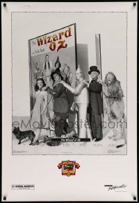4j883 WIZARD OF OZ 27x40 commercial poster R89 Judy Garland, cool cast image!