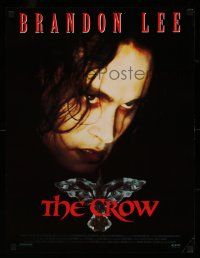4j914 CROW 19x25 video poster '94 Brandon Lee's final movie, believe in angels, cool image!