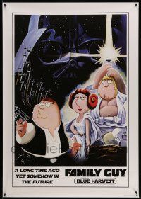 4j674 FAMILY GUY BLUE HARVEST video poster '08 great Star Wars spoof comic art by Preite!
