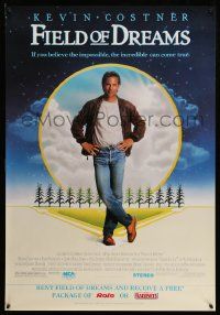 4j922 FIELD OF DREAMS 27x39 Canadian video poster '89 Kevin Costner, Rolos or Raisinets!