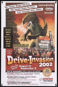 4j194 DRIVE-INVASION 2002 27x40 film festival poster '02 Beast from 20,000 Fathoms by Scott Rogers