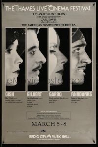4j206 THAMES LIVE CINEMA FESTIVAL 24x36 film festival poster '80s silent festival!