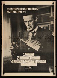 4j211 UNIVERSAL 16 FILM FESTIVAL masterpieces of the '40s #1 style 13x18 film festival poster '80