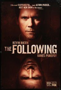 4j678 FOLLOWING DS tv poster '13 great mirror image of Kevin Bacon and James Purefoy!