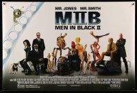4j953 MEN IN BLACK II DS 27x40 video poster '02 alien hunters Tommy Lee Jones & Smith!