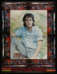 4j259 PAUL MCCARTNEY 23x30 music poster '89 great images from his music concert world tour!