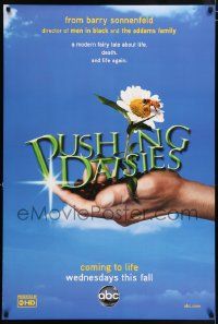 4j709 PUSHING DAISIES DS tv poster '07 Lee Pace, Anna Friel, Chi McBride, cool flower-in-hand image