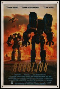 4j963 ROBOT JOX 27x41 video poster '90 mech robot fighting, killing machines, part man & metal!
