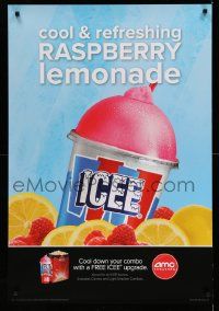 4j375 AMC THEATRES DS 27x40 special '11 cool ad from the movie theater chain, raspberry lemonade