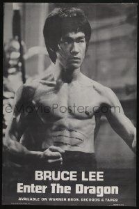 4j241 ENTER THE DRAGON soundtrack 18x28 music poster '73 Bruce Lee, the film that made him a legend