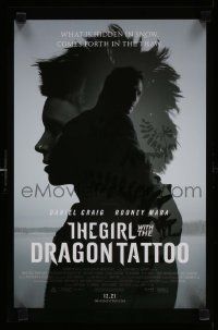 4j293 GIRL WITH THE DRAGON TATTOO mini poster '11 Daniel Craig, sexy Rooney Mara in title role!