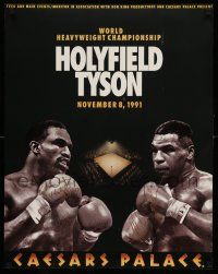 4j471 HOLYFIELD VS TYSON 22x28 special '91 Heavyweight Championship boxing, fight that never was!