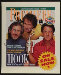 4j472 HOOK 17x21 special '91 pirate Dustin Hoffman hooks Robin Williams, Spielberg!