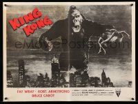 4j489 KING KONG 19x25 special R52 best image of ape w/Fay Wray over New York skyline!