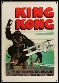 4j812 KING KONG 25x36 French commercial poster '80s cool art by Rene Peron!