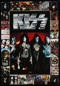 4j252 KISS 28x39 music poster '80s Gene Simmons, Paul Stanley, Frehley, Criss!