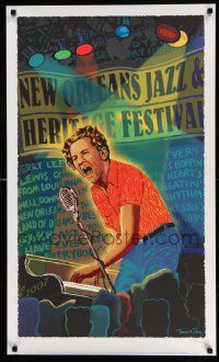 4j256 NEW ORLEANS JAZZ & HERITAGE FESTIVAL 22x37 music poster '07 Jerry Lee Lewis by Davy, 1686/10k!