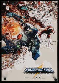 4j304 PACIFIC RIM IMAX mini poster '13 Guillermo del Toro directed sci-fi, Sergio Grisanti artwork!