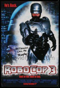 4j573 ROBOCOP 3 13x20 special '93 cyborg cop Robert Burke, his friends call him Murphy!