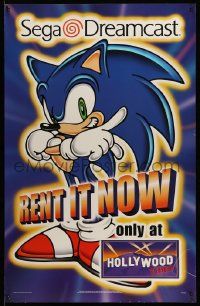 4j577 SEGA DREAMCAST 25x39 special '99 great full-length image of Sonic the Hedgehog!