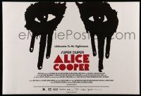 4j611 SUPER DUPER ALICE COOPER DS 27x40 special '14 different artwork of the star's iconic makeup!