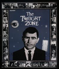 4j626 TWILIGHT ZONE 19x23 special '80s close up of Rod Serling surrounded by scenes!