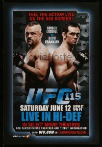 4j627 UFC 115 DS 27x40 special '10 ultimate fighters Chuck Liddell and Rich Franklin!